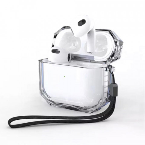 Чехол для AirPods 3 Shockproof Transparent White